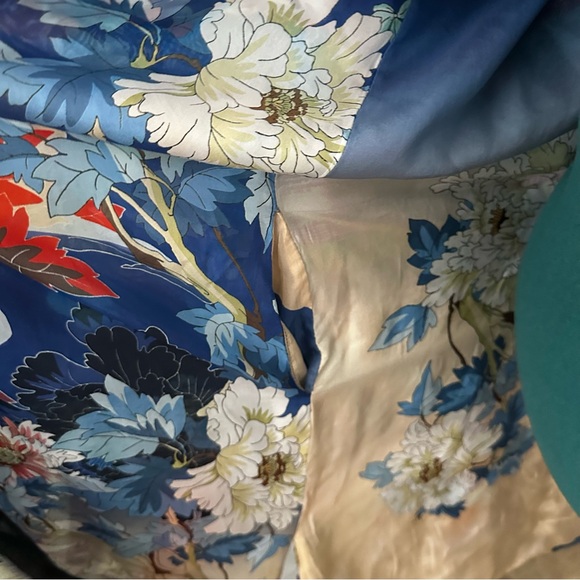 Johnny Was Silk Reversible Floral Kimono - Picture 11 of 13